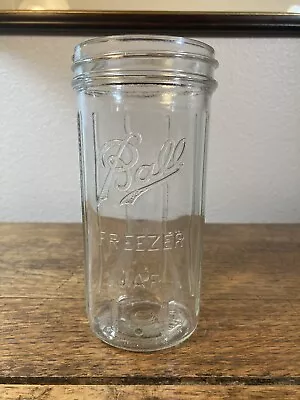 VINTAGE Ball Freezer Glass Canning Jar 22 Oz • $8