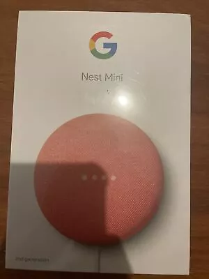 Google Nest Mini - 2nd Generation Brand New Coral Pink • $60