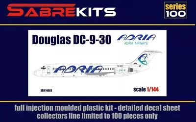 New! Sabre Kits SBK14003 Adria Airways Douglas DC-9-30  - 1:144 Scale Model Kit • $32.90