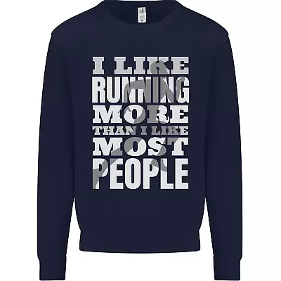 I Like Running Cross Country Marathon Runner Kids Sweatshirt Jumper • $34.05