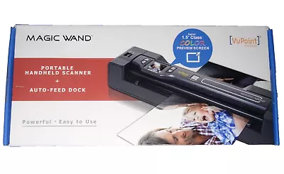 VuPoint Magic Wand Portable Handheld Scanner Auto-Feed Dock PDSDK-ST470R-VP Red • $89.97