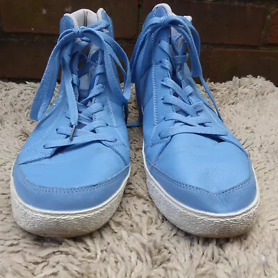 Vintage Kappa Torantos Mid High Top Light Blue Trainers UK 9.5 • £9.95