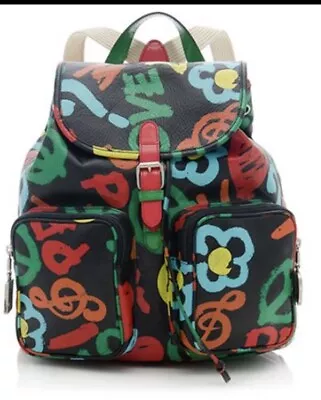 Vintage 1980's Moschino Graffiti Backpack • $595