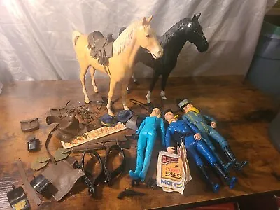 Vintage Marx Johnny West Best Of The West LOT Figures And Accessories Horses  • $110