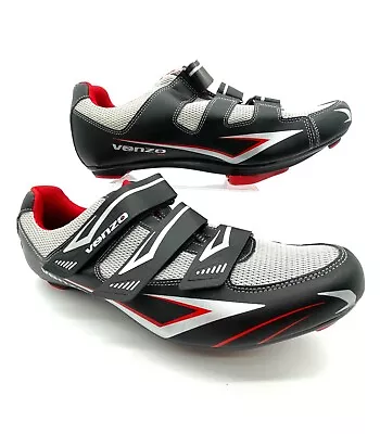 Venzo Bicycle Men's Road Cycling Riding Shoes - 3 Straps - Size US 12 • $22