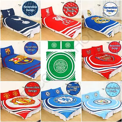 £25.99 • Buy Footbal Club Pulse Duvet Cover Sets Single & Double - Arsenal Manchester Chelsea