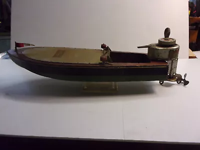 $1800 • Buy RARE 1920 Jacrim Seaworthy  Pond Boat   70 Flying Yankee  Wind Up EVINRUDE Motor