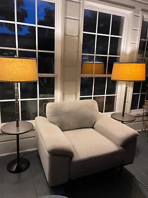 Pair Of MCM Circa 1960's Faux Bamboo Table Floor Lamps • $480