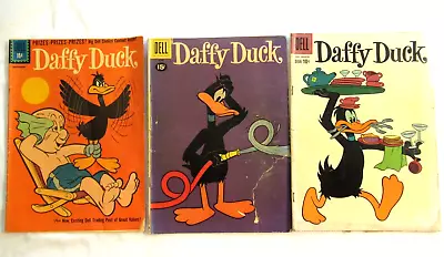 Daffy Duck #20 25 26  Lot Of 3 Dell Comics 1959-1961 Silver Age • $15