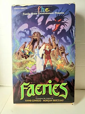 F.h.e BIG BOX Faeries Video Cassette VHS Super Rare 1981/1985 HTF Tested Works • $260