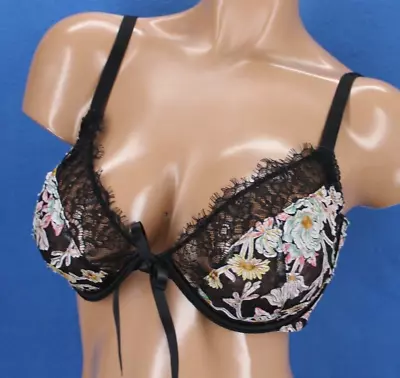 Victoria Secret Dream Angels Underwire Unlined Low Cut Demi Bra Size 38D #E7433 • $16.99