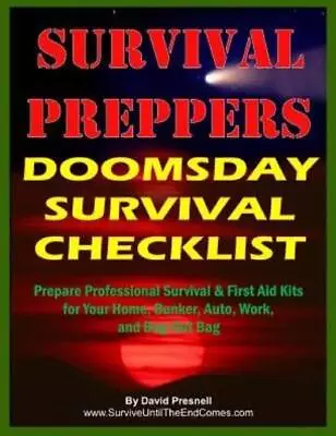 Survival Preppers Doomsday Survival Checklist: Prepare Professional Surviva... • $12.08