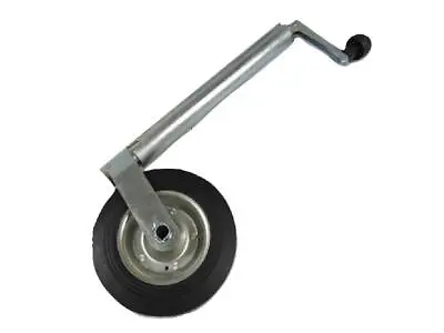 Caravan Trailer Jockey Wheel 42MM (Heavy Duty Steel Rim Wind Up Handle) • £19.50