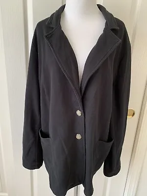 Merona Cute Cotton/poly Black Button Up Jacket W/pockets - Size 3x • $17.99