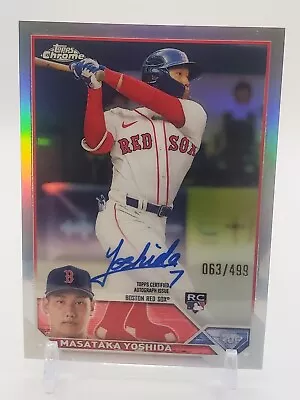 Masataka Yoshida 2023 Topps Chrome Rookie Auto /499 RA-MY Red Sox Please Read • $74.99