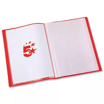 1 X RED A4  Presentation Display Book 20 Pocket 901163 • £2.95