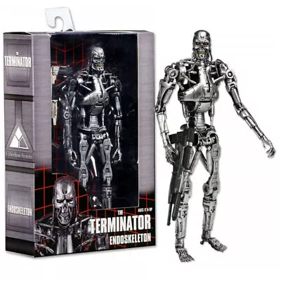 Terminator 2 Judgment Day T-800 Endoskeleton Arnold 7" PVC Action Figure L • $55.31