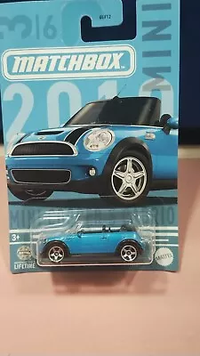 2024 Matchbox 2010 Mini Cooper S Cabrio Blue Diecast 1:64 Scale Mini Series #3/6 • $10.99