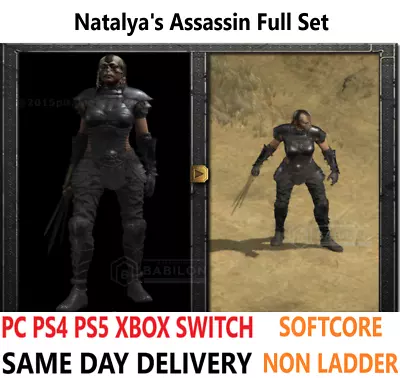 ✅PC PS4 PS5 XBOX SWITCH✅ Natalya's Odium FULL SET DIABLO 2 RESURRECTED ITEMS D2R • $4.30