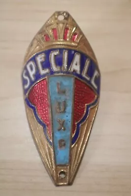 Vintage Speciale Luxe Bicycle Head Badge Emblem • $49.99