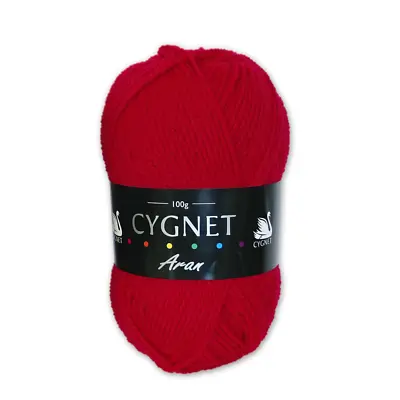 Cygnet Aran Acrylic Knitting Soft Yarn/Wool 100g MAX POSTAGE £2.80 • £1.99