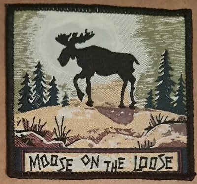 Moose On The Loose Sew On Cloth Patch • $6.80