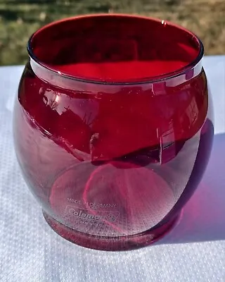 SUPER RARE Coleman RUBY RED Lantern Globe 200A 200 202 242 243 Germany EXCELLENT • $699.99