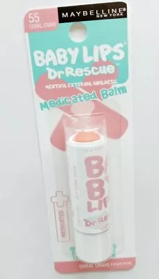 Maybelline Baby Lips Dr Rescue Medicated Lip Balm Coral Crave 0.15 Oz.  • $10