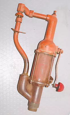 Vintage MERIT Oil Gas Tank Drum Pump HAND CRANK Fuel Diesel Barrel Station • $129.99