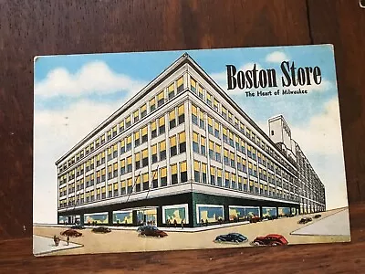 Boston Store The Heart Of Milwaukee Wisconsin Postcard • $2