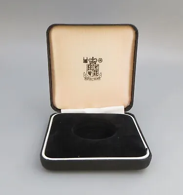 Royal Mint Empty Coin Box / Presentation Case - Black - 36mm Opening • £14.99