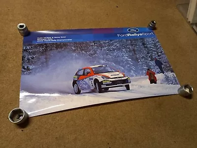 Ford Focus WRC Car Rally Sweden 2002 Colin McRae & N Grist Rallye Sport Poster • £40