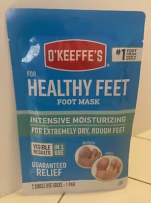 OKeeffe's Healthy Feet Foot Moisturizing Mask 1 Pair Single Use Socks • $11.50