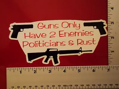 2nd Amendment 3Gun Home Security Anti Obama NRA Political  Window Sticker Decal  • $5.49