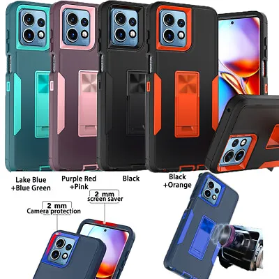 Case Rugged Shockproof Heavy Duty Kickstand Cover Fr MOTO G Power 2023 G 5G 2023 • $12.77