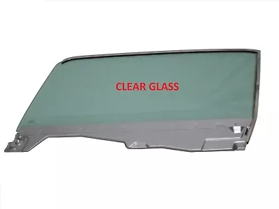 1964 1965 1966 Mustang Convertible Driver Door Glass Clear Left In Chrome Frame • $299