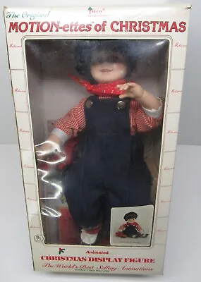 Vintage Christmas Original Telco Motionette 19  Little Boy Toy Train Conductor • $25