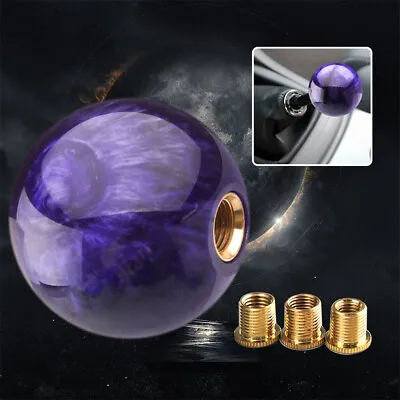Purple Marble Ball Shift Knob 54mm For Shoort Throw Gear Shifter Universal JDM • $13.69