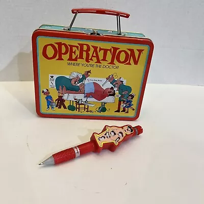 Operation Vintage Mini Tin Lunch Box 1997 And Pen • $7.99
