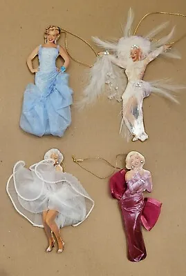 Set Of 4 Marilyn Monroe 2001 Ornaments Movie Roles Bradford Edition-No Documents • $25