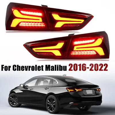 For Chevrolet Malibu 2016-2022 Brake Stop Signal Lamps LED Rear Tail Lights 1Set • $331.19