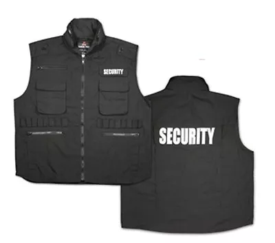 Rothco 7457 Black Embroidered Ranger Security Vest • $51.99