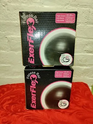 PBLX Exerlfex Fitness Ball High-Grade Anti-Burst Adjustable  Exercise Ball Lot2 • $23.45