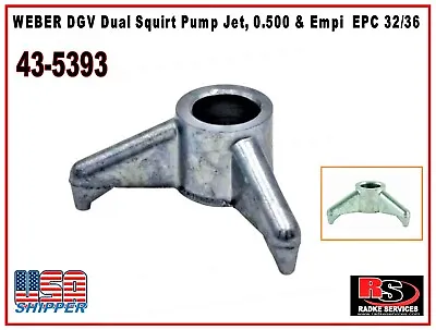 WEBER DGV Dual Squirt Pump Jet 0.500 & Empi  EPC 32/36 Each VW  • $12.12