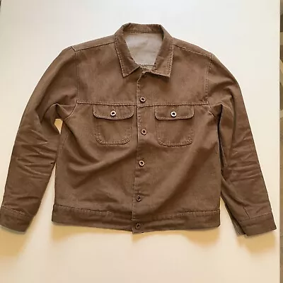 Men's Oil Waxed Canvas Jacket Motorcycle Work Casual Coat Small-Great Condition • $29.99