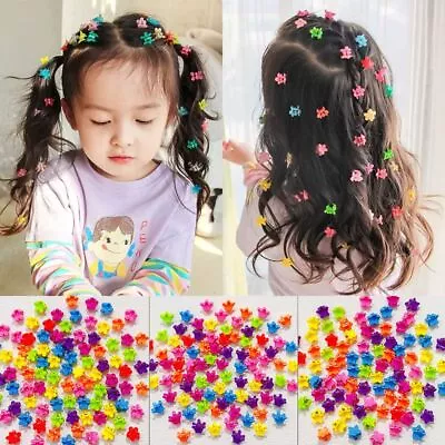 30pcs Colorful Hair Pins Small Flower Hairpins Hair Claws Clips Kids Accessories • $4.99