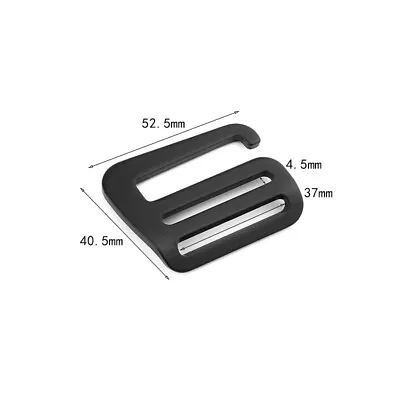 38MM 1.5 Inch Black Metal Webbing Release G Hook Buckle Adjusters Bag Backpack • $4.99