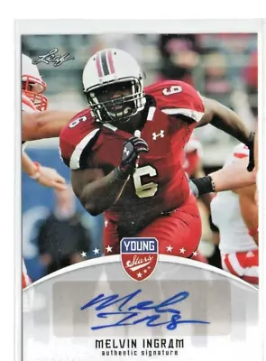 2012 Leaf Young Stars Draft Autograph #mi1 Melvin Ingram Auto • $6.50