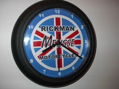 Rickman Metisse Motorcycle Garage Man Cave Wall Clock Advertising Sign • $37.99