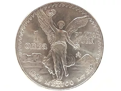 1986 Mexico Silver 1 Oz  .999 Libertad Coin - BU • $0.99